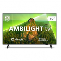 Smart TV Philips 50" Ambilight LED 4K UHD Google TV 50PUG7908/78 na Girafa