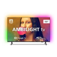 Smart TV Philips 50" Ambilight LED 4K UHD Google TV 50PUG7908/78 na Girafa