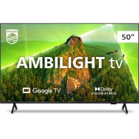 Smart TV Philips 50" Ambilight UHD 4K LED Google TV 50PUG7908/78 na Girafa