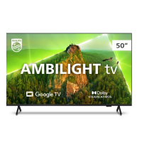 Smart TV Philips 50" Ambilight UHD 4K LED Google TV 50PUG7908/78 na Girafa