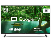 Smart TV Philips 55″ 4K 55PUG7408/78, Google TV, Comando de Voz, Dolby Vision/Atmos, VRR/ALLM, Bluetooth na Amazon