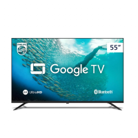 Smart TV Philips 55" 4K HDR 55PUG7019/78, Google TV, Comando De Voz na Amazon