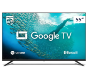 Smart TV Philips 55″ 4K HDR 55PUG7019/78, Google TV, Comando de Voz na Amazon