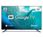 Smart TV PHILIPS, 55” 4K UHD, 55PUG7019/78, Google TV, Comando de Voz, HDR na Amazon