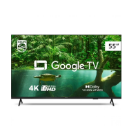 Smart TV Philips 55" LED 4K UHD Google TV 55PUG7408/78 na Girafa