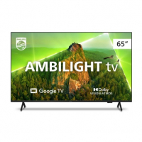 Smart TV Philips 65" Ambilight LED 4K UHD Google TV 65PUG7908/78 na Girafa