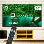 Smart TV Philips 70″ 4K 70PUG7408/78, Google TV, Comando de Voz, Dolby Vision/Atmos, VRR/ALLM, Bluetooth na Amazon
