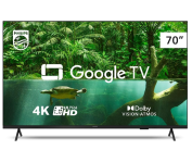 Smart TV Philips 70″ 4K 70PUG7408/78, Google TV, Comando de Voz, Dolby Vision/Atmos, VRR/ALLM, Bluetooth na Amazon