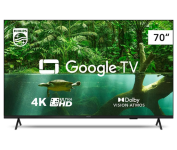 Smart TV Philips 70″ 4K 70PUG7408/78, Google TV, Comando de Voz, Dolby Vision/Atmos, VRR/ALLM, Bluetooth na Amazon