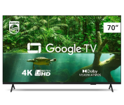 Smart TV Philips 70″ 4K 70PUG7408/78, Google TV, Comando de Voz, Dolby Vision/Atmos, VRR/ALLM, Bluetooth na Amazon