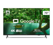 Smart TV Philips 70″ 4K 70PUG7408/78, Google TV, Comando de Voz, Dolby Vision/Atmos, VRR/ALLM, Bluetooth na Amazon