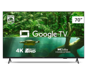 Smart TV Philips 70″ 4K 70PUG7408/78, Google TV, Comando de Voz, Dolby Vision/Atmos, VRR/ALLM, Bluetooth na Amazon