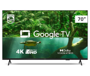 Smart TV Philips 70″ 4K 70PUG7408/78, Google TV, Comando de Voz, Dolby Vision/Atmos, VRR/ALLM, Bluetooth na Amazon