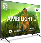 Smart TV Philips Ambilight 50″ 4K 50PUG7908/78, Google TV, Comando de Voz, Dolby Vision/Atmos, VRR/ALLM, Bluetooth na Amazon