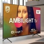 Smart TV Philips Ambilight 50″ 4K 50PUG7908/78, Google TV, Comando de Voz, Dolby Vision/Atmos, VRR/ALLM, Bluetooth na Amazon