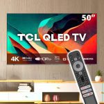 Smart TV QLED 50″ 4K UHD TCL C635 – Google TV, Wifi, Bluetooth na Amazon