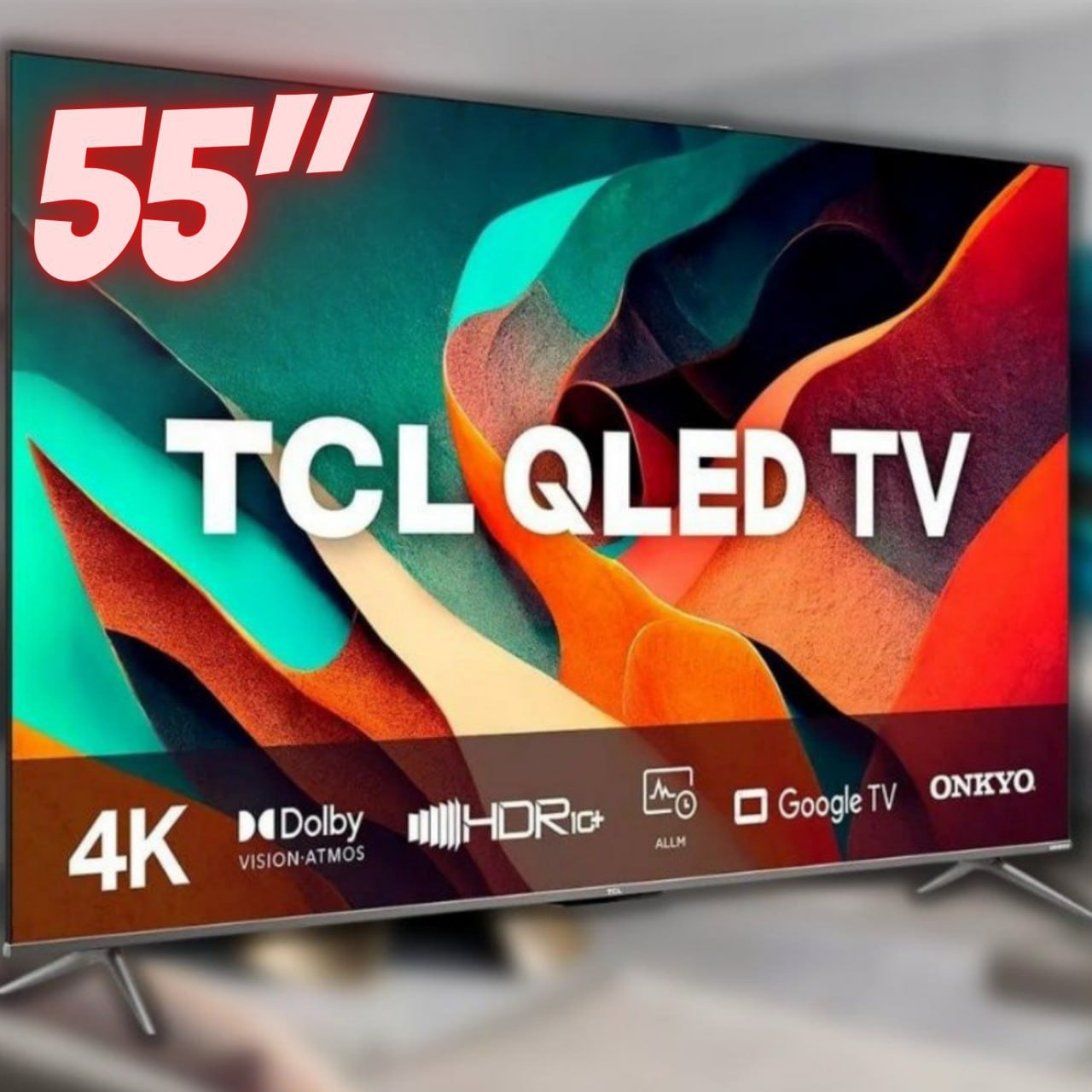 Smart TV QLED 55″ 4K TCL C635 Google TV, 120 Hz-DLG, Dolby Vision e Atmos, Onkyo, Comando de Voz à Distância, Google Assistant e Design Sem Bordas na Casas Bahia