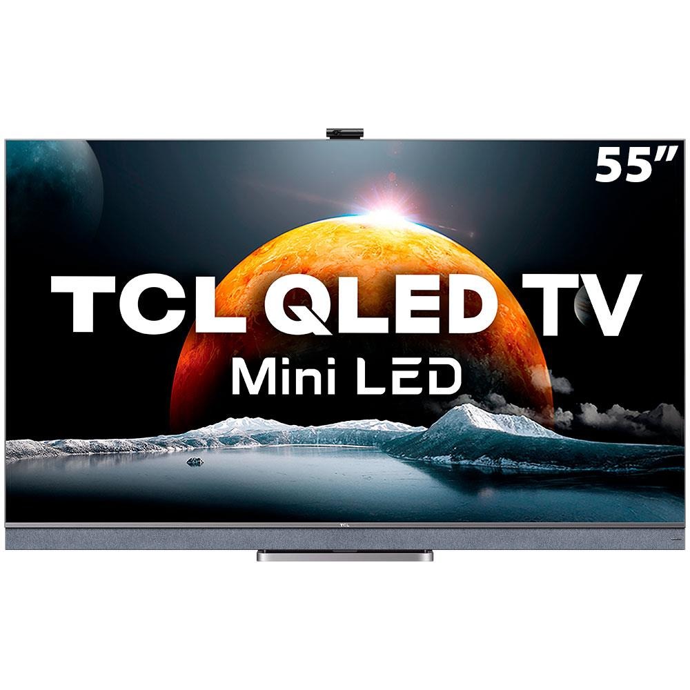 Smart TV QLED 55″ 4K TCL Google TV 55C825 UHD, Dolby Vision, Soundbar ONKYO, Comando de voz à distância, Google Assistant e Design Sem Bordas na Casas Bahia