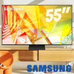 Smart TV QLED 55″ 4K UHD 120Hz Samsung Q90T – Alexa built in, Processador com IA, Tela sem limites na Amazon