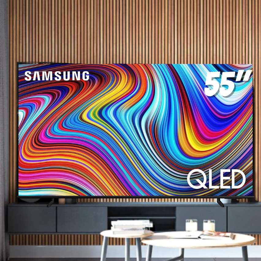 Smart TV QLED 55″ 4K UHD Samsung Q60C – Alexa built in, Modo Game, Tela sem limites na Amazon