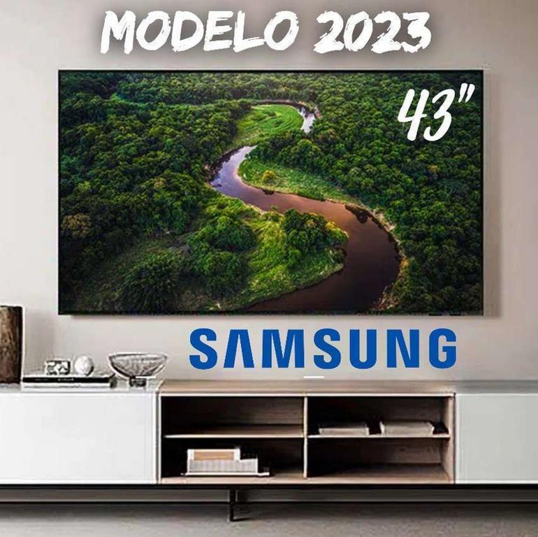 Smart TV Samsung 43″ Crystal UHD 4K 43CU8000 2023 Design AirSlim Painel Dynamic Crystal Color Tela na Magazine Luiza