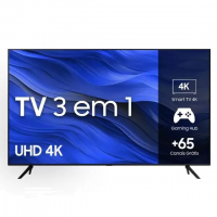 Smart TV Samsung 58" UHD 4K 58CU7700 2023, Processador Crystal 4K, Gaming Hub Tela Sem Limites na Magazine Luiza