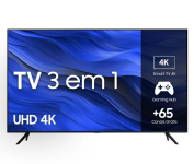 Smart TV Samsung 58″ UHD 4K 58CU7700 2023, Processador Crystal 4K, Gaming Hub Tela sem Limites na Magazine Luiza