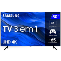 Smart TV Samsung Pur Color 50" 4K Wi-Fi Tizen HDR 10+ UN50CU7700GXZD na Gazin
