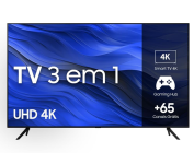 Smart TV Samsung UHD 4K 58CU7700 2023, Processador Crystal 4K, Gaming Hub Tela sem Limites 58″ na Amazon