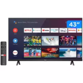 Smart TV TCL 43” FHD LED Android TV VA Wi-Fi Bluetooth HDR Google Assistente Built-in - 43S615 na Eletrum