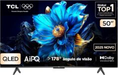 Smart TV TCL 50 Polegadas QLED 4K P7K WiFi Bluetooth Google TV HDR10+ Dolby Atmos Dolby Vision 50P7K na Amazon
