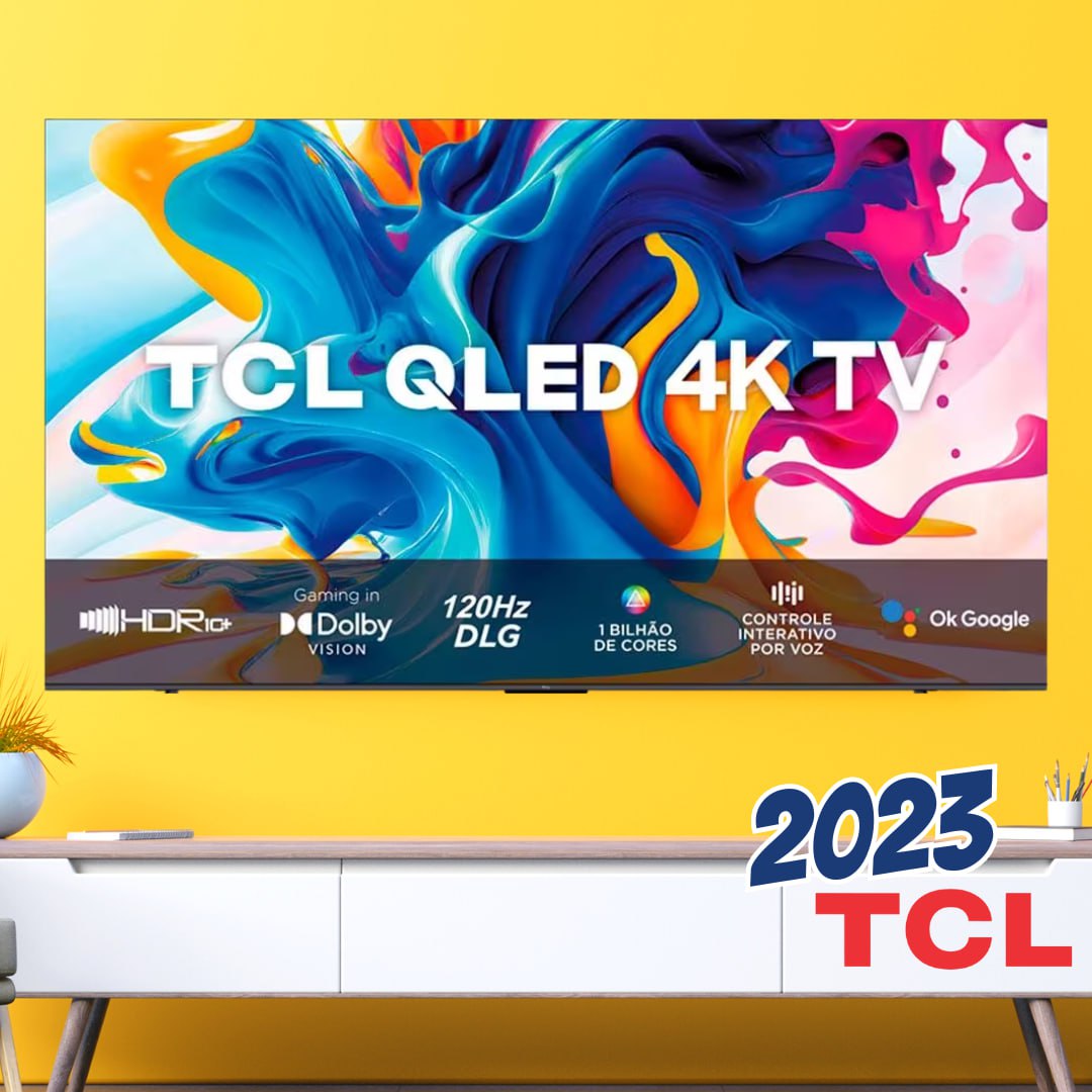 Smart TV TCL 50″ QLED 4K UHD Google TV Gaming 50C645 na Girafa