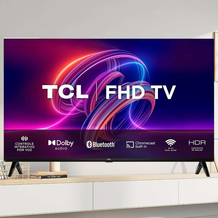 Smart TV TCL S5400AF 32 Polegadas LED FHD, HDMI e USB, Bluetooth, Wi-Fi, Android, Dolby Áudio, HDR – 32S5400A na KaBuM!