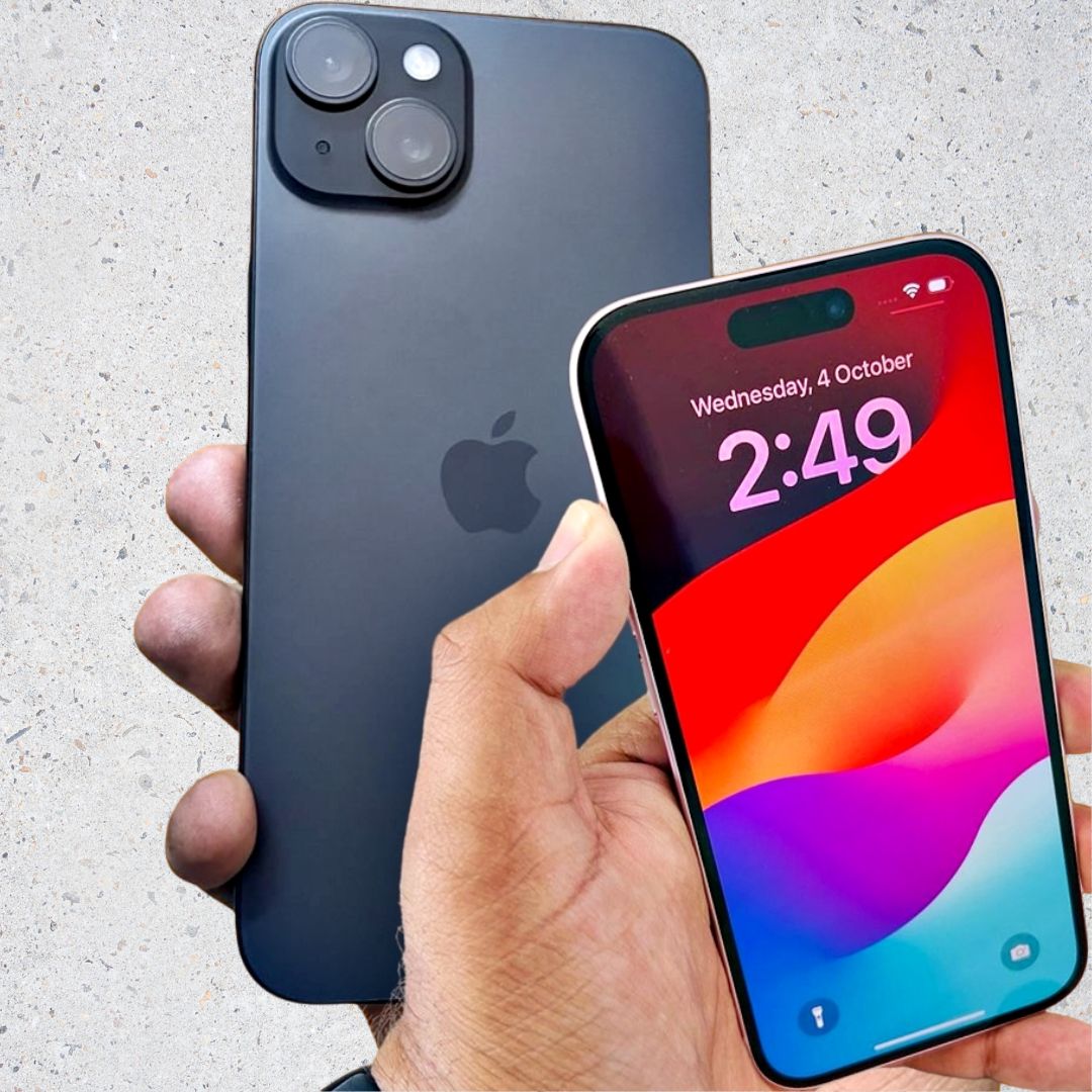 Smartphone Apple Iphone 15, 256GB, Preto na KaBuM!