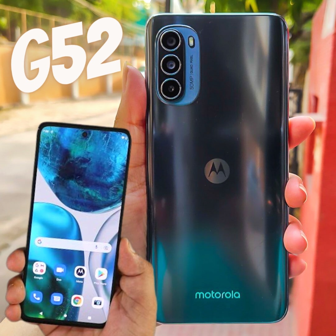 Smartphone Moto G52 128GB 4G Wi-Fi Tela 6.6” Dual Chip 4GB RAM Câmera Tripla + Selfie 16MP na Motorola