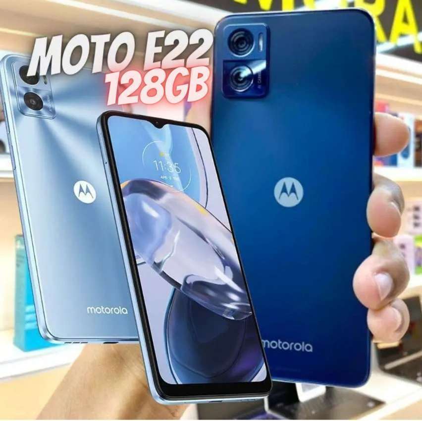 Smartphone Motorola E22 128GB 4G 6,5″ HD+ Câmera Dupla 16MP Selfie 5MP Android 12 na Carrefour