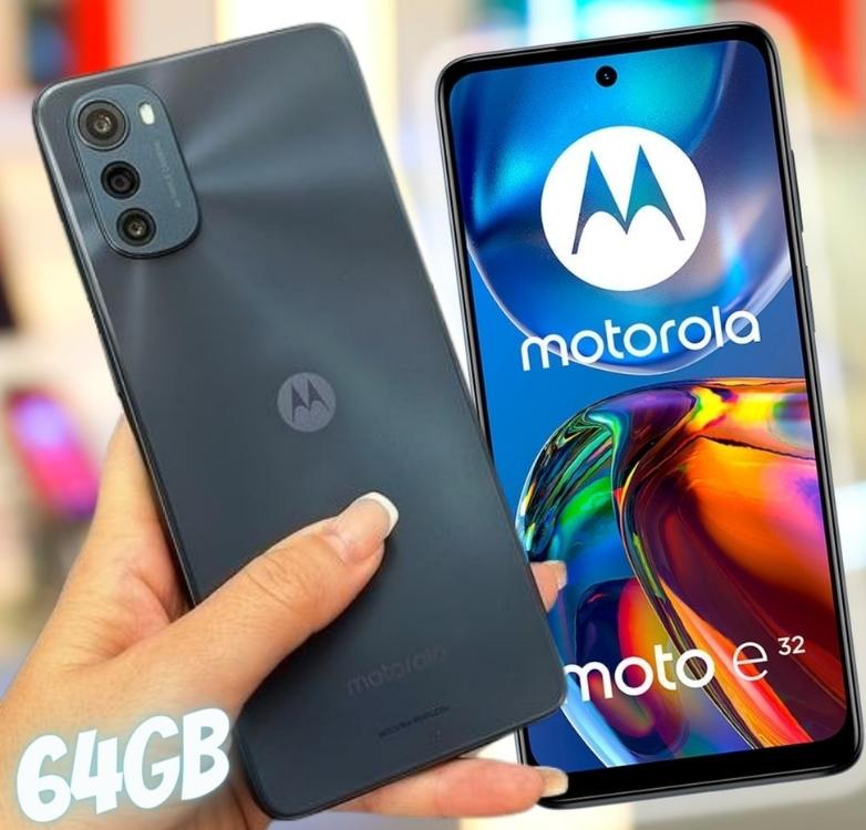Smartphone Motorola E32 64GB 4G Wi-Fi Tela 6.5” Dual Chip 4GB RAM Câmera Tripla + Selfie 8MP na Americanas