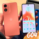 Smartphone Motorola Moto G04s – 128GB 8GB Ram Boost Camera 16MP com Moto AI sensor FPS lateral Coral na Amazon