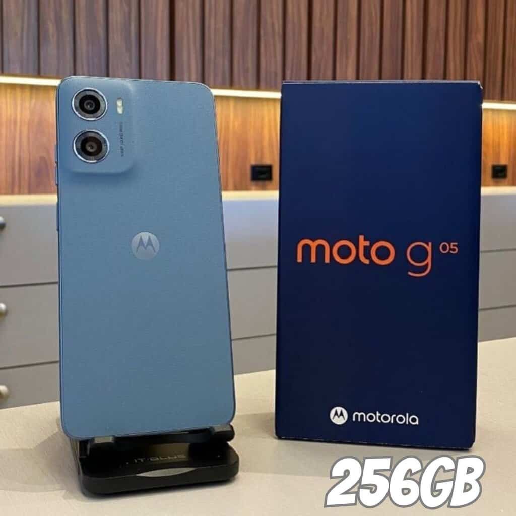 Smartphone Motorola Moto g05-256GB 12GB (4GB RAM + 8GB Ram Boost) e Camera 50MP com AI Bateria de 5200 mAh Tela 6.7″ com SuperbrilhoSmartphone Motorola Moto g05-256GB 12GB (4GB RAM + 8GB Ram Boost) e Camera 50MP com AI Bateria de 5200 mAh Tela 6.7&#