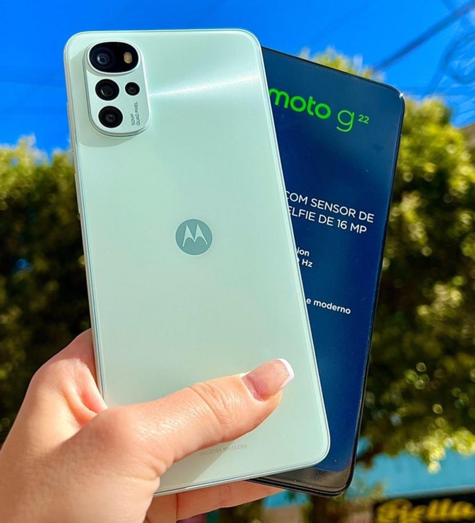 Smartphone Motorola Moto G22 128GB 4G Wi-Fi Tela 6.5'' Dual Chip 4GB RAM  Câmera Quádrupla + Selfie 16MP na Americanas Empresas