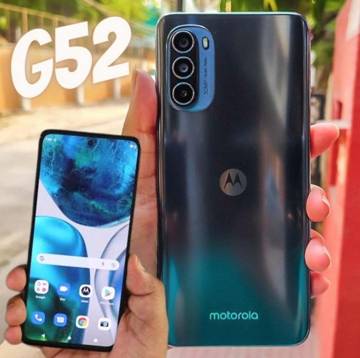 Smartphone Motorola Moto G52 128GB 4GB RAM 6.6″ Câm.Tripla 50MP 8MP 2MP Selfie 16MP na Fastshop