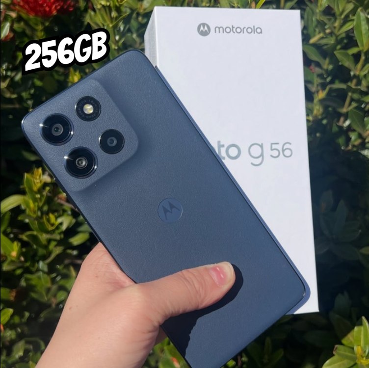 Smartphone Motorola Moto g56 5G – 256GB 24GB (8GB RAM+16GB Ram Boost) e 50MP Sony Lytia 600 Camera Ultrarresistencia militar IP68 + IP69 – Grafite na Amazon