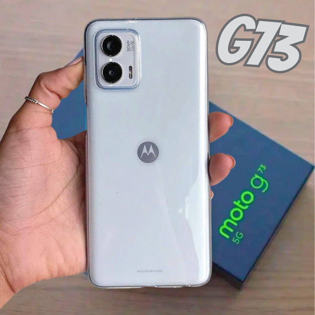 Smartphone Motorola Moto G73 5G Branco 128GB, 8GB RAM, Tela de 6.5″, Câmera Traseira Dupla, Selfies de 16MP, Android e Processador Dimensity 930 na Ponto