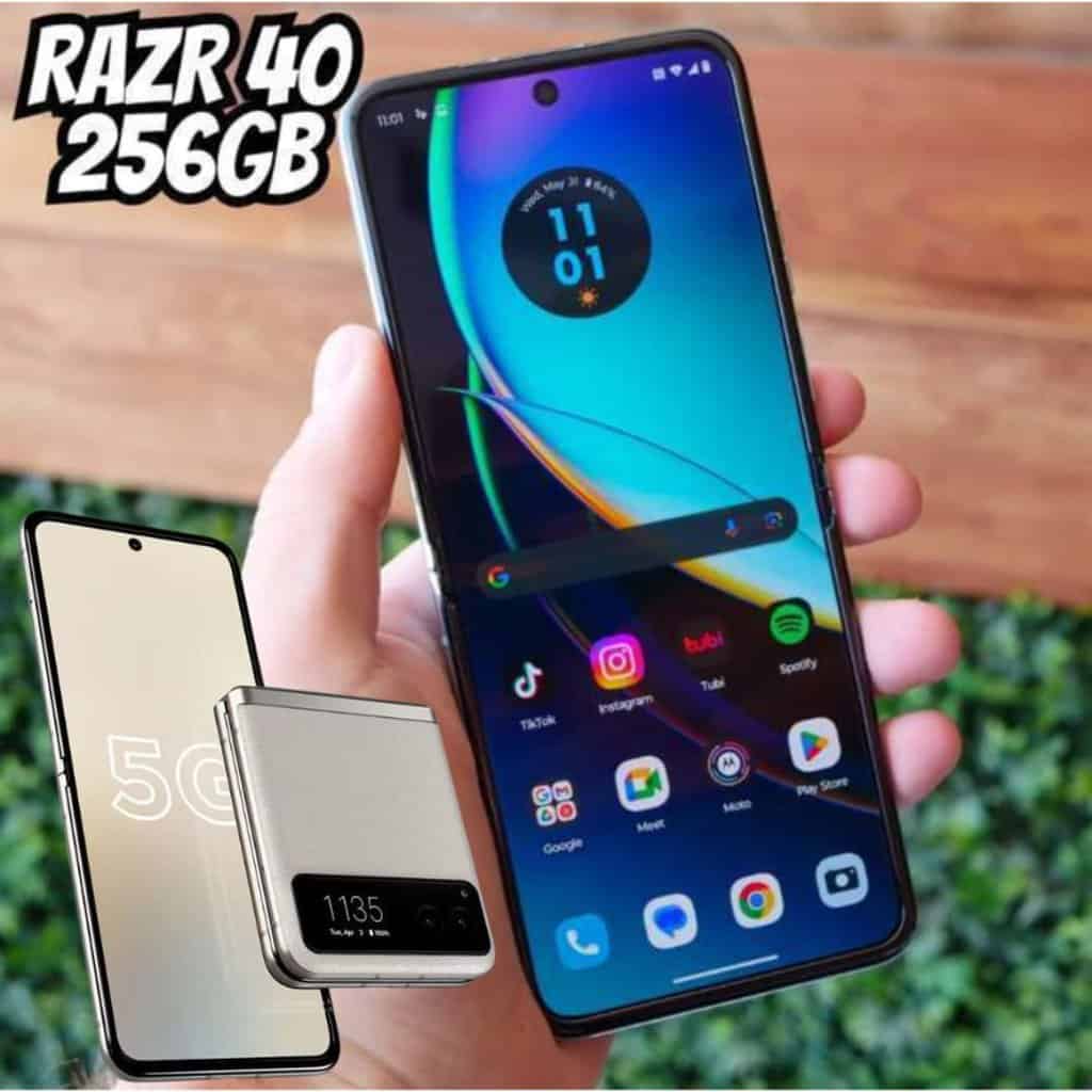 Smartphone Motorola Razr 40 256GB Vanilla 5G Snapdragon 8GB RAM 6,9" Câm. Dupla + Selfie 64MP na Amazon