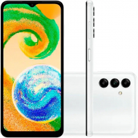 Smartphone Samsung Galaxy A04s 64GB Branco 4G - Octa-Core 4GB RAM 6,5” Câm. Tripla + Selfie na Gazin