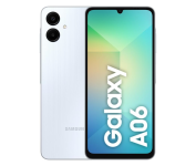 Smartphone Samsung Galaxy A06 128GB, 4GB RAM, Processador Octa-Core, Bateria de 5000mAh, Tela Infinita de 6.7″, Câmera Traseira Dupla, Dual Chip – Branco na Amazon