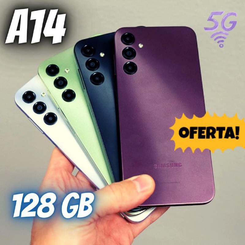 Smartphone Samsung Galaxy A14 128GB 4GB RAM Tela Infinita de 6.6