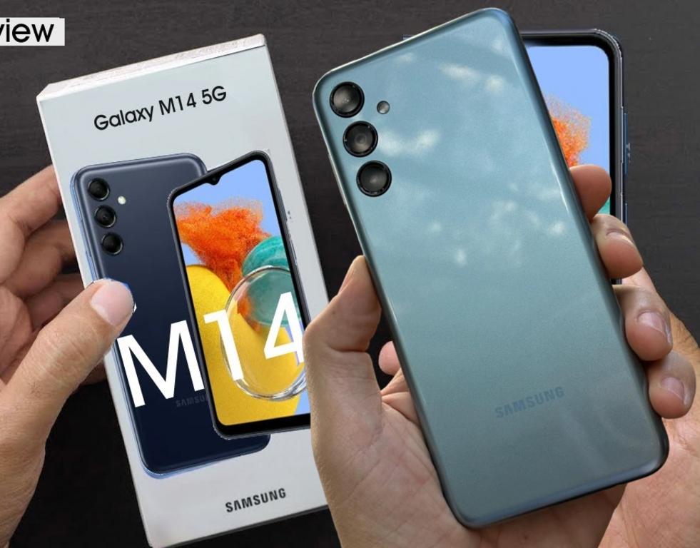 Smartphone Samsung Galaxy M14 5G, 128GB, 4GB RAM, Tela Infinita de 6.6″ Dual Chip na Casas Bahia
