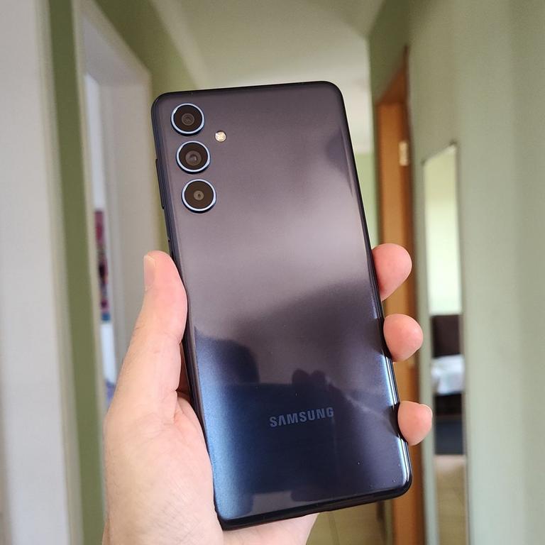Smartphone Samsung Galaxy M54 5G, 128GB, 8GB RAM, Tela Infinita de 6.7″ Dual Chip – Azul na Casas Bahia