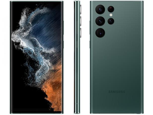 Smartphone Samsung Galaxy S22 Ultra 256GB Verde 5G na Magazine Luiza
